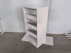 4-Tier Freestanding Bookshelf with 3 Sliding Drawers and 1 Bottom Drawer in White, Engineered Wood - Shop Quality Furniture a