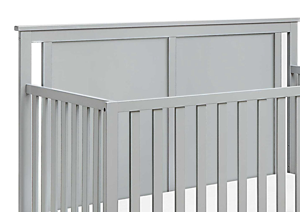Connelly Mini Crib With Mattress Pad Gray/Rockport Gray | Premium Home Decor - Grand Goldman