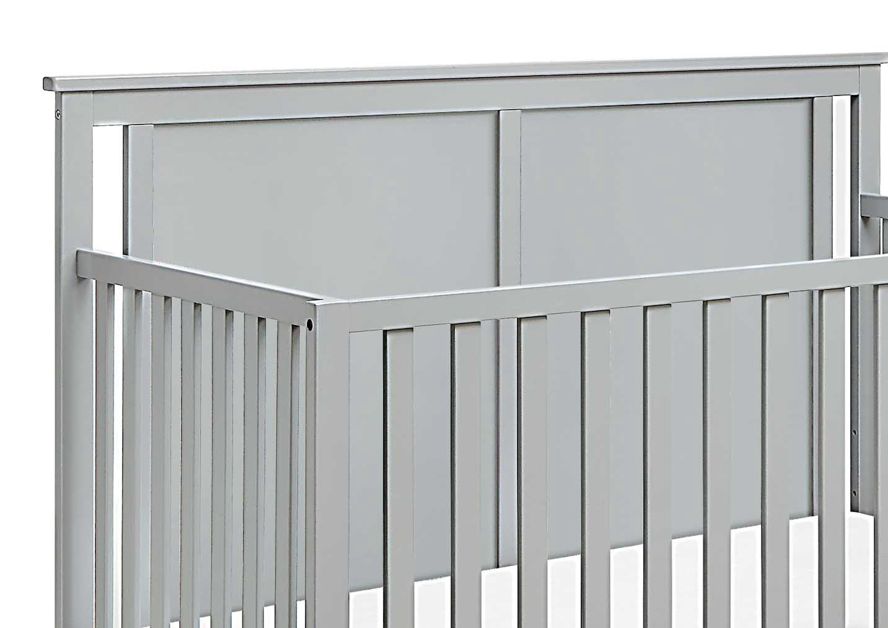 Connelly Mini Crib With Mattress Pad Gray/Rockport Gray | Premium Home Decor - Grand Goldman