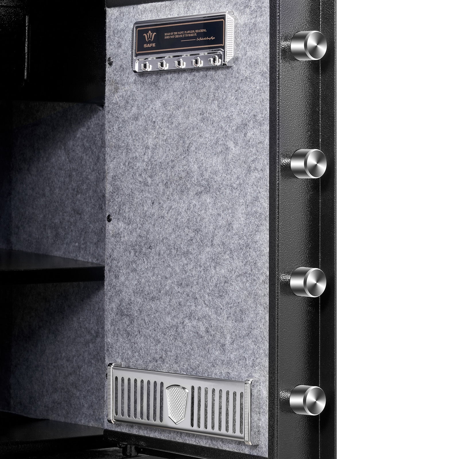 Safe 2.2 Cubic Feet Home Safe Steel for Cash Gold 15.75x13x23.6 inch | Premium Home Decor - Grand Goldman