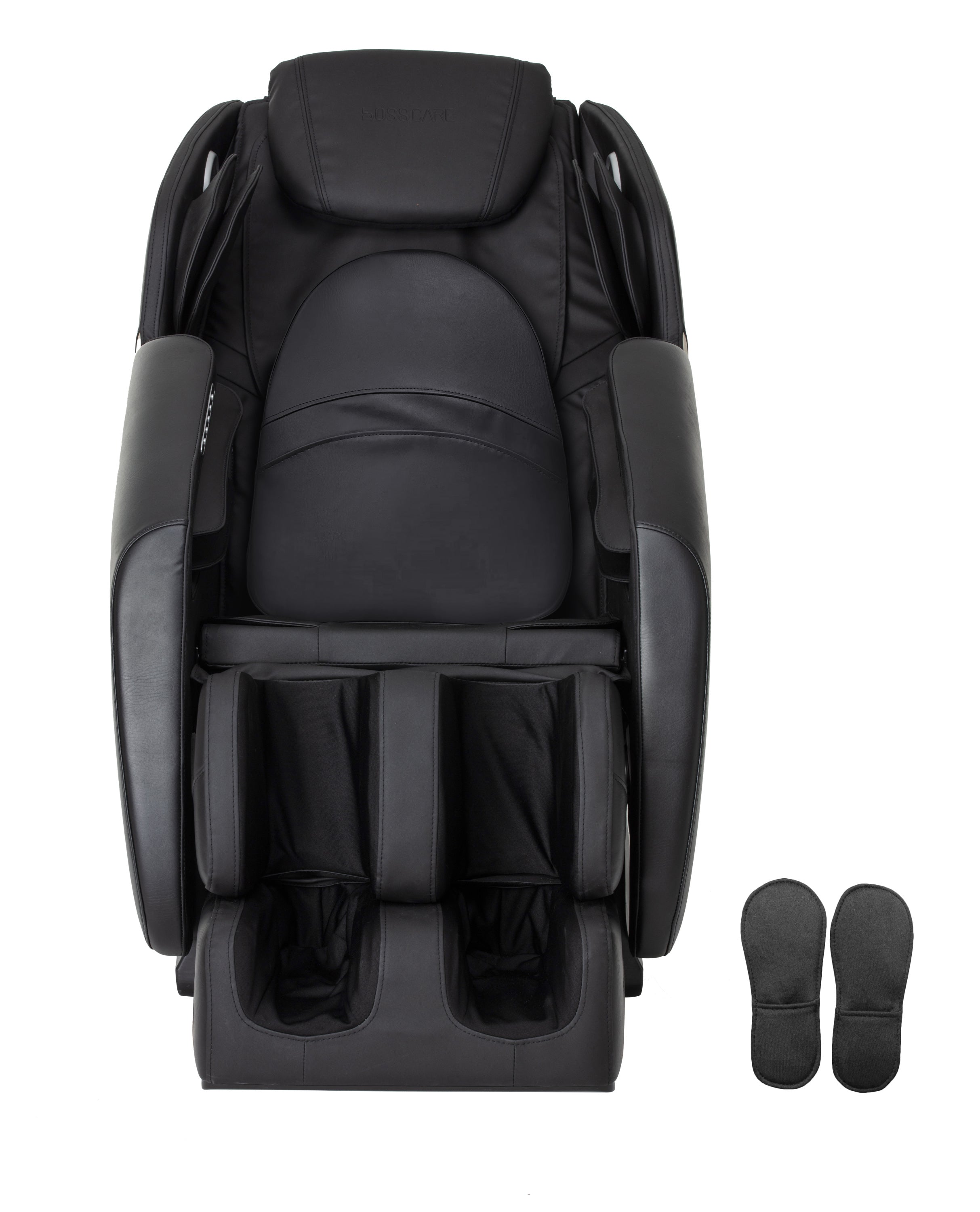 BOSSCARE Massage Chair Recliner with Zero Gravity, Full Body Airbag Massage Chair with Bluetooth Speaker, Foot Roller Brown - Grand Goldman Shop