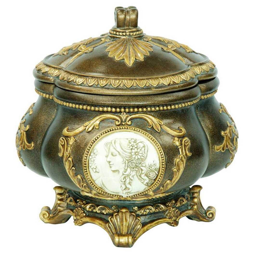 9' Tall Decorative Jewelry Box, Bronze finish - Grand Goldman Shop