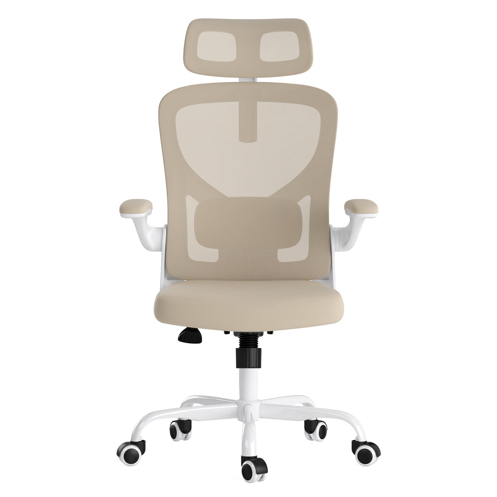 Ergonomic Office Chair, Home Office Desk Chair with Headrest, High Back Computer Chair with Armrests and Adjustable Lumbar Su