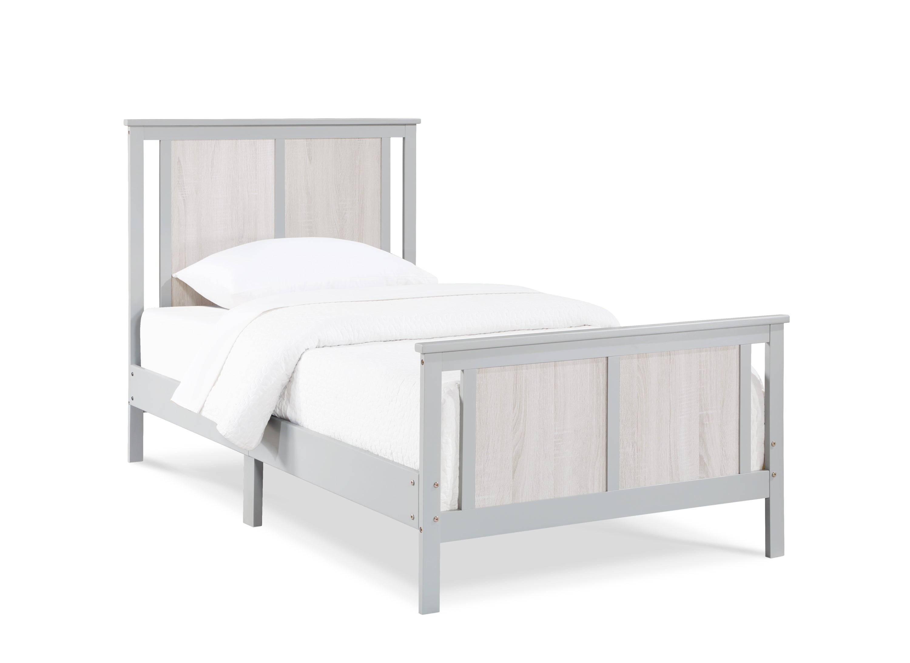 Connelly Reversible Panel Twin Bed Gray/Rockport Gray | Premium Home Decor - Grand Goldman