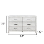 DENVER Modern Full 5PC Bedroom Set Made with Wood in Natural Finish, Full Size Bed & Storage Furniture - Grand Goldman Shop