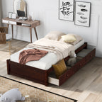 Orisfur. Twin Size Platform Storage Bed with 3 Drawers - Grand Goldman Shop