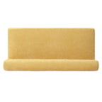 Upholstered Dining Bench, End of Bed, Entryway Bench, Ottoman for Dining Room, Bedroom, Living Room, Rubber Wood Leg 300 LBS Support, Yellow - Grand Goldman Shop