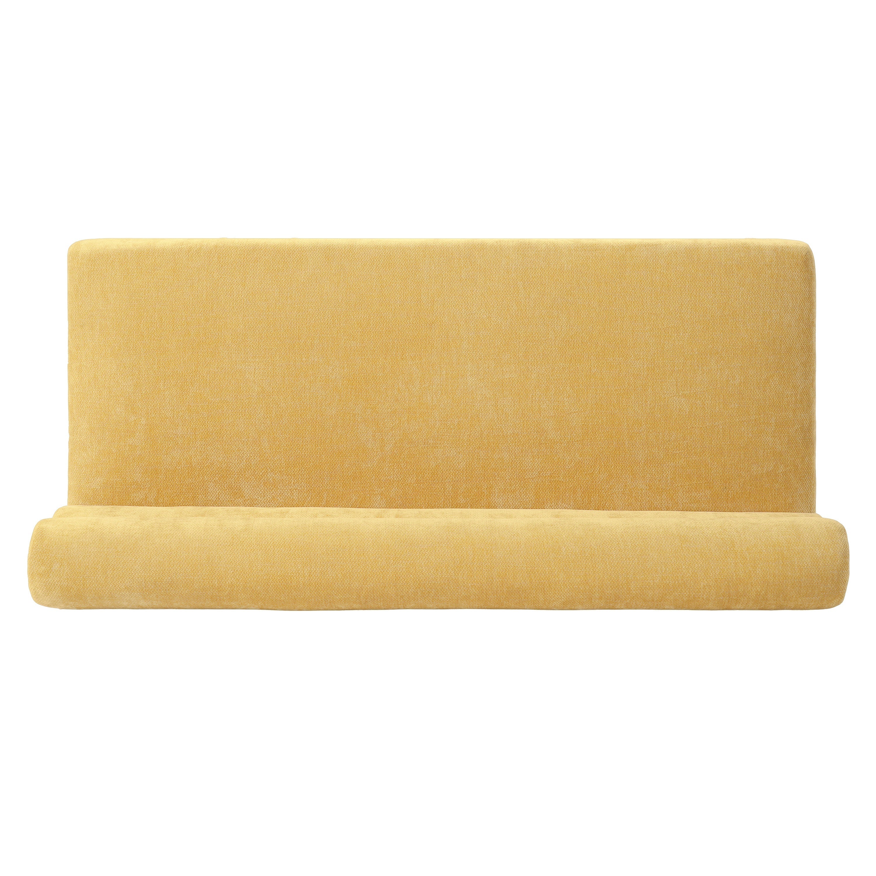 Upholstered Dining Bench, End of Bed, Entryway Bench, Ottoman for Dining Room, Bedroom, Living Room, Rubber Wood Leg 300 LBS Support, Yellow - Grand Goldman Shop