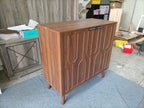 Farmhouse Style Sideboard Buffet Cabinet with Storage, Walnut Wood Coffee Bar Cabinet, 31.5' W - Grand Goldman Shop