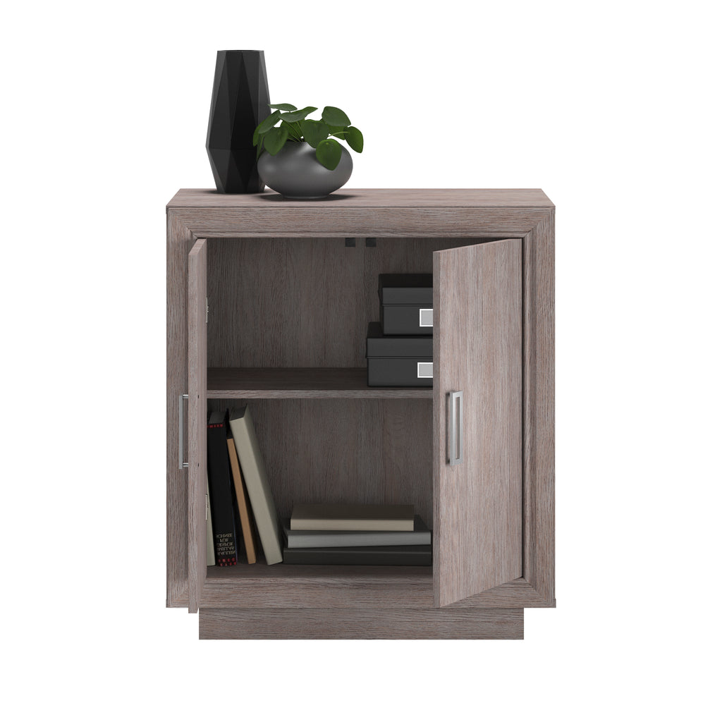 Storage Cabinet with Functional Design, Medium Gray finish - Grand Goldman