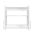 Stackable Wall Mounted Storage Cabinet, 11.81 'D x 31.50'W x 29.92 'H, White - Grand Goldman Shop