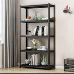 Industrial Heavy-Duty 5 Tier Metal Garage Shelving Unit, 2000LBS Capacity, Adjustable Storage Rack, Black, 31.5'W x 15.7'D x 63'H - Grand Goldman Shop