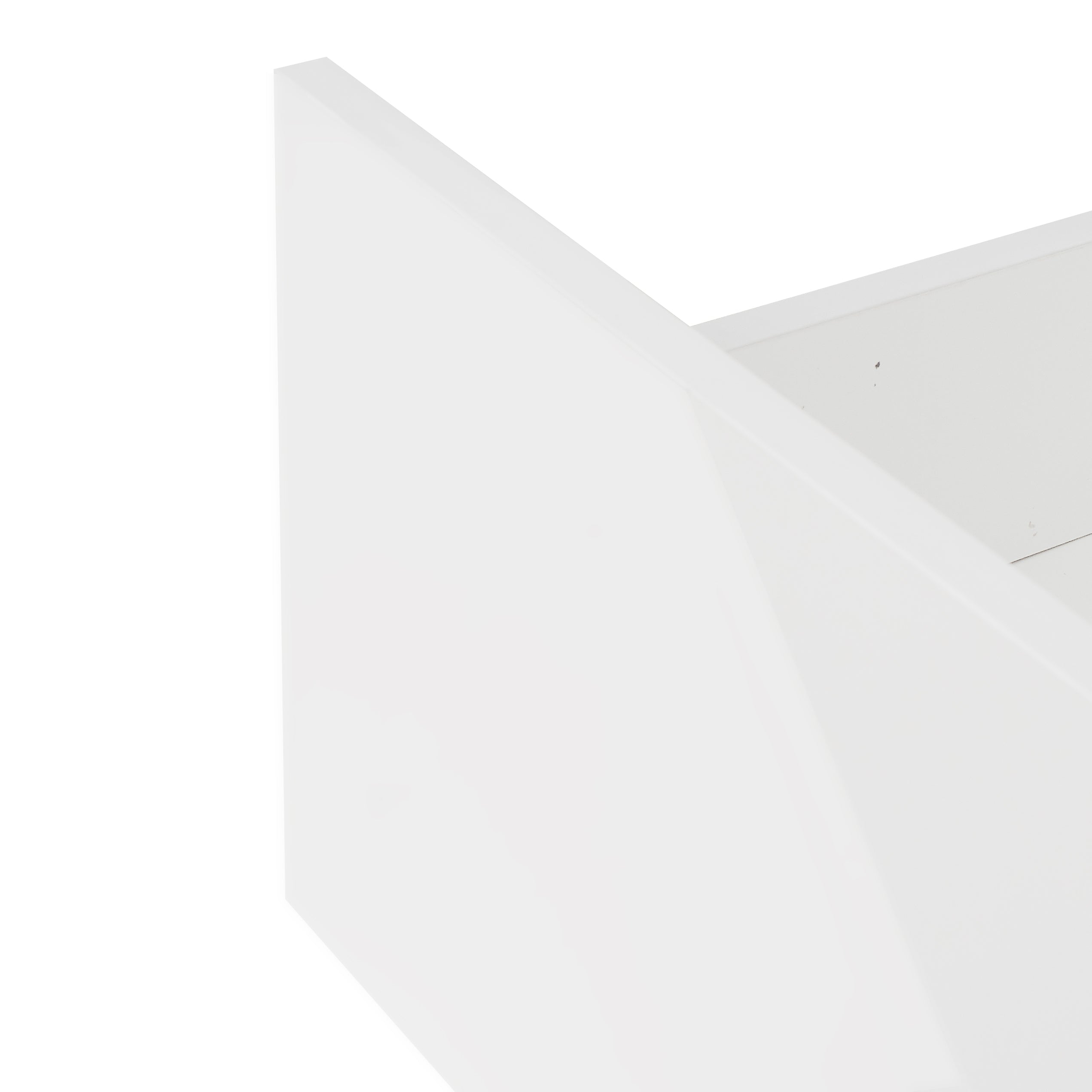 Modern White TV Stand, 20 Colors LED TV Stand w/Remote Control Lights - Grand Goldman Shop