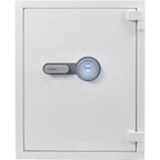 Biometric Fireproof Safe 4.48 Cubic Ft White Steel Secure Storage - Grand Goldman