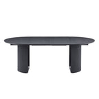 Expandable Dining Table,Solid Top Extending Table Modern Kitchen Table, Leisure Desk for Kitchen Dining Living Room Apartment.BLACK - Grand Goldman Shop