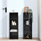 8-Tier Media Tower Rack, CD DVD Slim Storage Cabinet with Adjustable Shelves, Tall Narrow Bookcase Display Bookshelf for Home Office,Multi-functional double-decker bookcase - Grand Goldman Shop