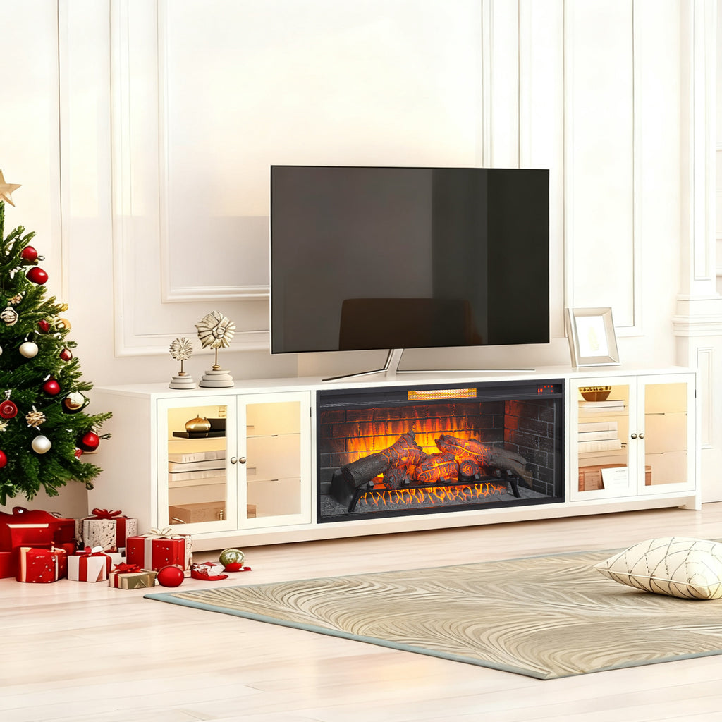 42 inch Infrared Electric Fireplace with Removable Trim kit Insert, Touch Panel Home Decor Heater - Grand Goldman Shop