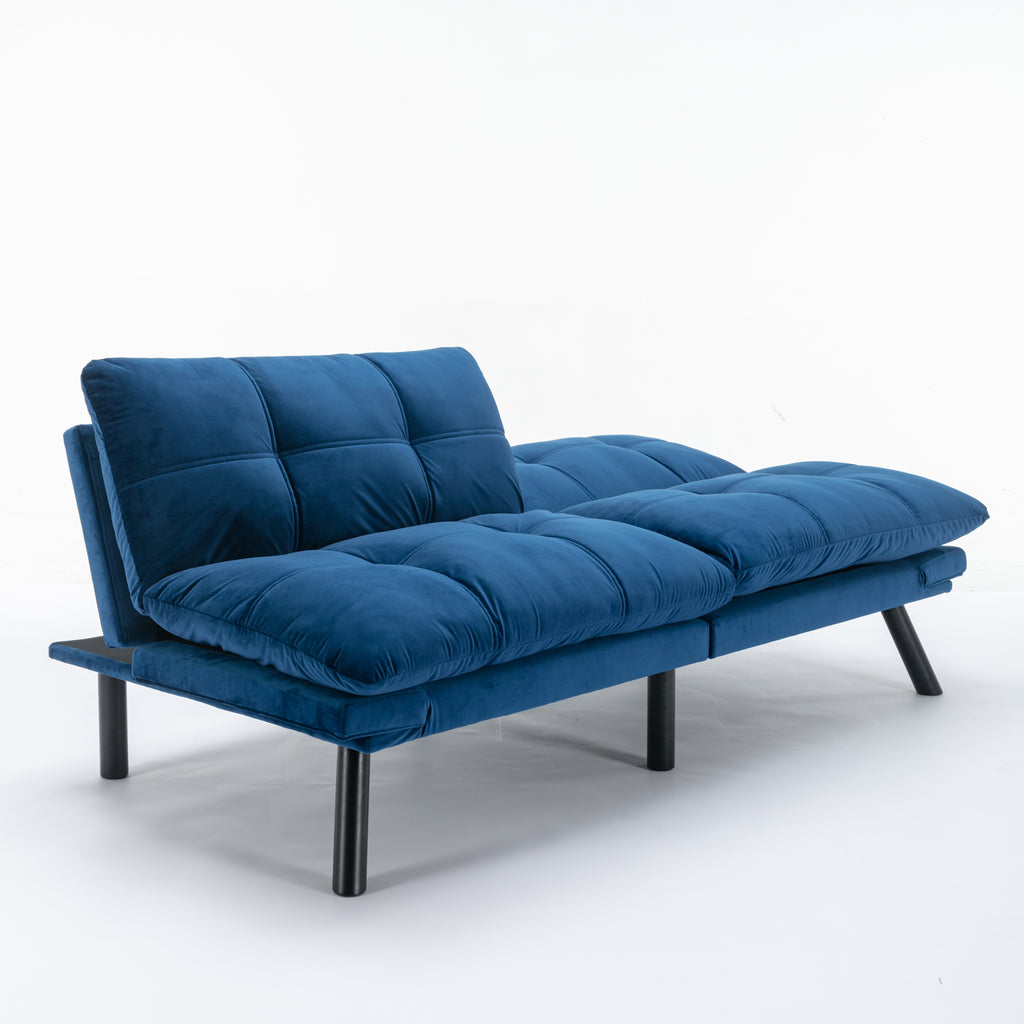 Navy Blue Convertible Folding Modern sofa Bed - Grand Goldman Shop