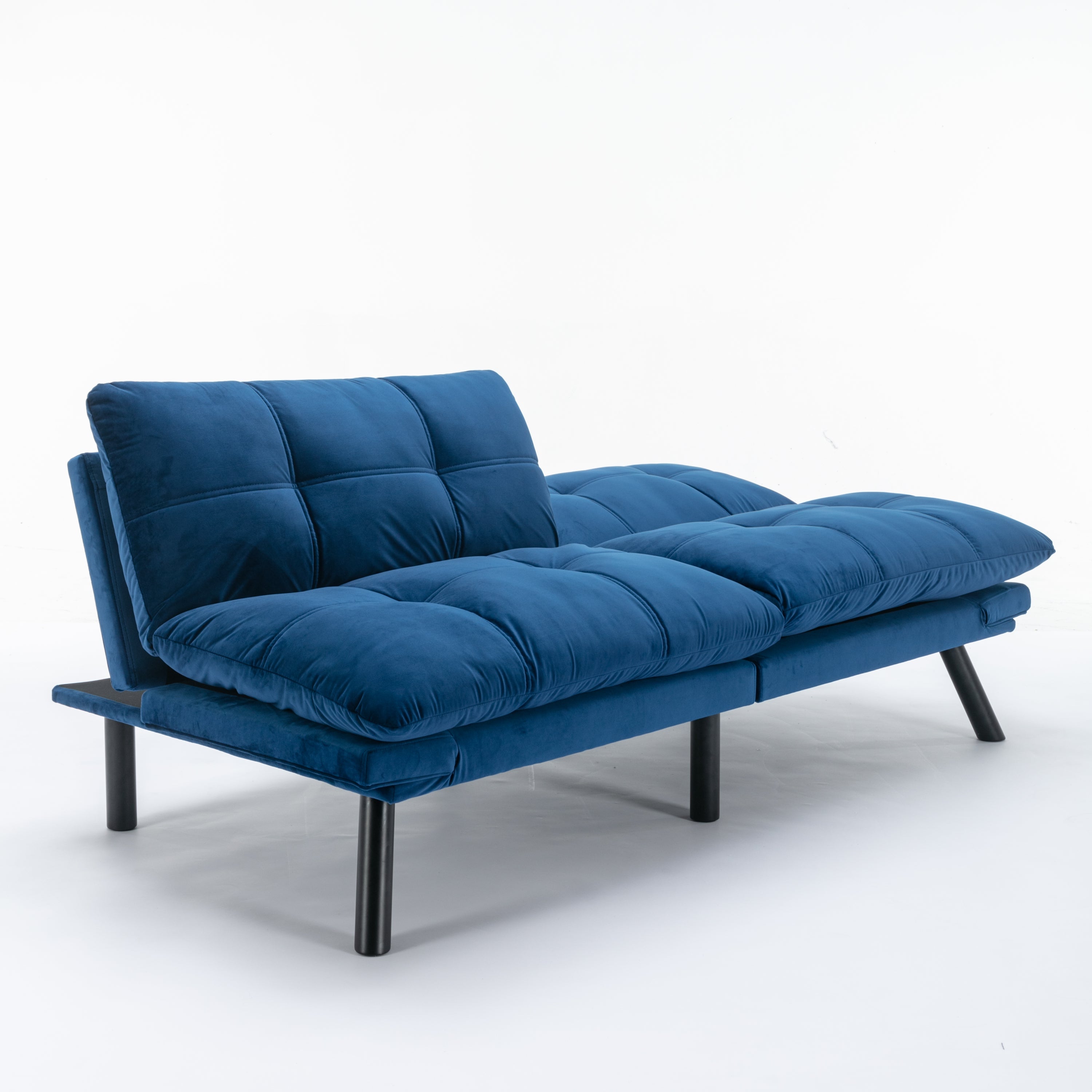 Navy Blue Convertible Folding Modern sofa Bed - Grand Goldman Shop