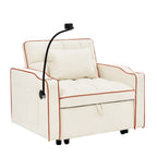 Convertible Sleeper Chair Sofa Bed Adjustable Pull Out Sleeper Chair Bed Multi-Pockets Folding Sofa Bed for Living Room Bedroom Small Space,3-in-1 Sofa Bed - Grand Goldman Shop