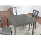 Wooden Dining Square Table, Kitchen Table for Small Space, 4 Person Dining Table, Gray ONLY THE TABLE - Grand Goldman Shop
