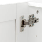 Stackable Wall Mounted Storage Cabinet, 15.75 'D x 35.43' W x 19.69 'H, White - Grand Goldman Shop