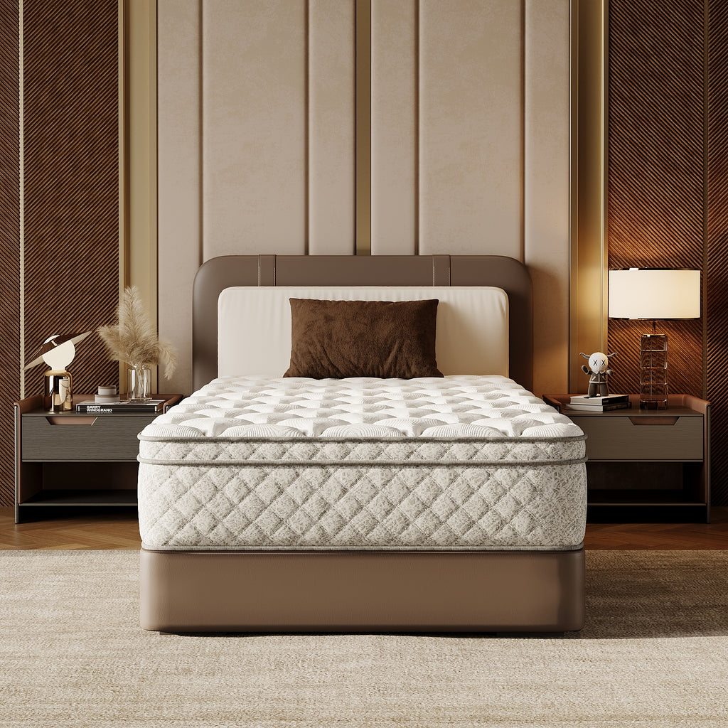 Twin Size Mattress,12 Inch Hybrid Twin Mattress in a Box with Memory Foam and Pocket Spring for Pressure Relief & Comfort Sleep & Zoned Support, Medium Firm,CertiPUR-US & OEKO-TEX - Grand Goldman Shop