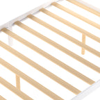 White Full Size Platform Bed with Under-bed Drawers, Solid Pine Wood and MDF, 78.3''L x 58.5''W x 36.2''H - Grand Goldman Shop