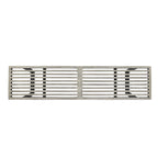 Intrinsic Outdoor Dining Bench with Iron Legs and Slat Top, Black+ Gray - Grand Goldman Shop