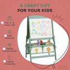 Kids Art Easel with Storage Baskets,Kids Easel | Premium Home Decor - Grand Goldman