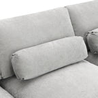 [VIDEO]86.5'' Chenille Modular Sectional Sofa with Storage Pockets, 5 Seat U Shaped Couch Set with Pillows,Free Combination,Modern Cloud Sofa with 2 Movable Ottoman for Living Room,Apartment,3 Colors - Grand Goldman Shop
