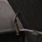 51.5' Bed Bench with Storage Grey Velvet - Grand Goldman Shop