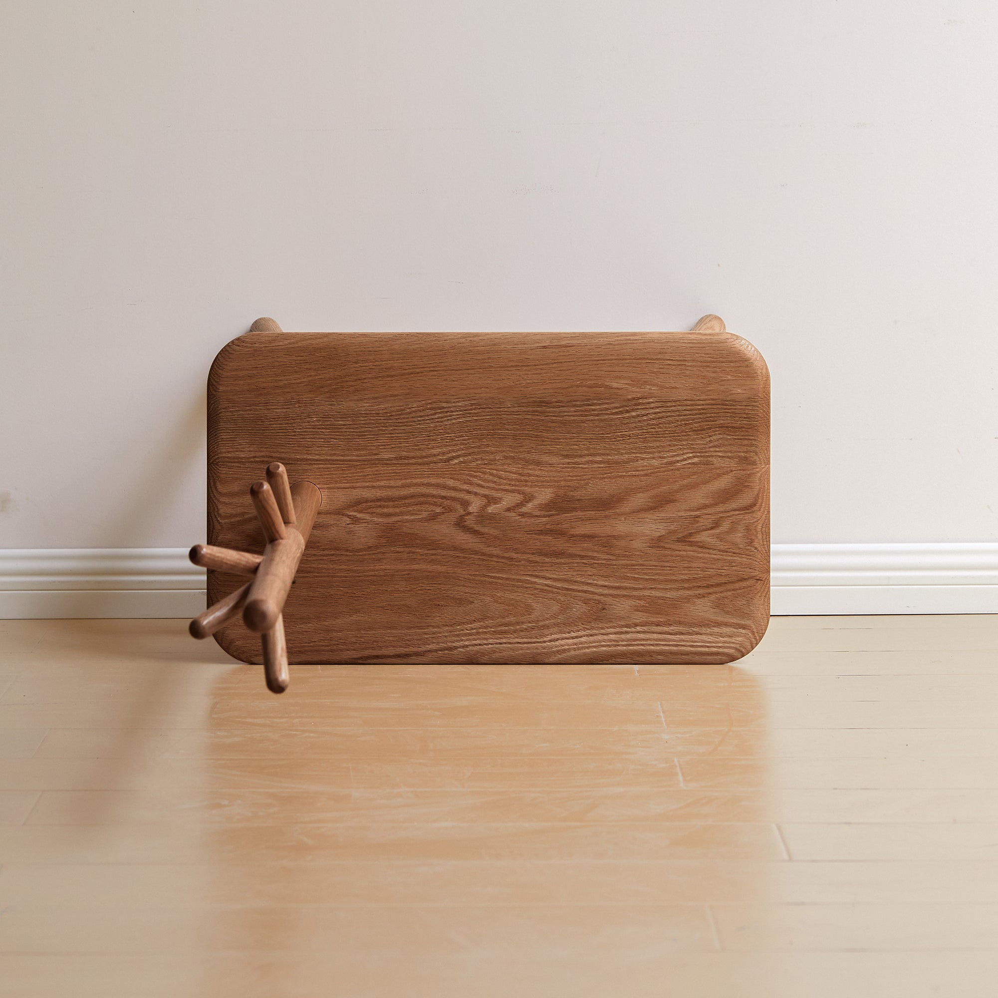 (Walnut Color) Natural Solid Wood Shoe Stool With Cloth Hanger, Mid-Century Modern Storage Bench with High Rebound Sponge Cushion for Entryway and Living Spaces - Grand Goldman Shop