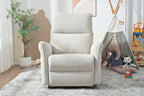 270° Power Swivel Rocker Recliner Chair for Adults, Swivel Rocking Recliner Chair,Electric Small Recliners for Small Spaces, Single Sofa Recliner for Living Room, Bedroom,RV (Fabric Gray+270°Swivel) - Grand Goldman Shop