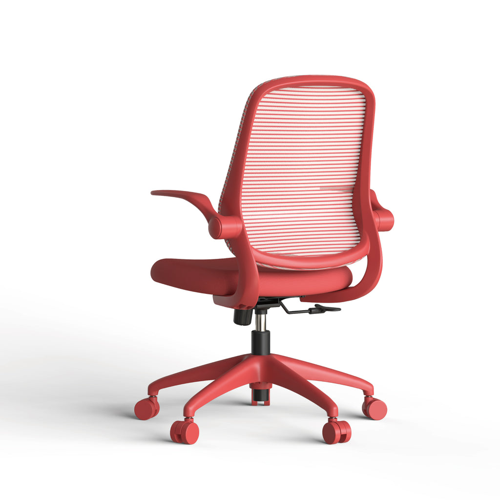Ergonomic Color Office Chair 350LBS, Home Office, Mesh Back, Integrated Molded Foam, Comfortable Sitting, Flipping Armrest, F