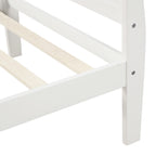 Minimalist Wood Platform Bed Twin Mattress Foundation with Headboard Footboard Solid Wood Support - Grand Goldman Shop