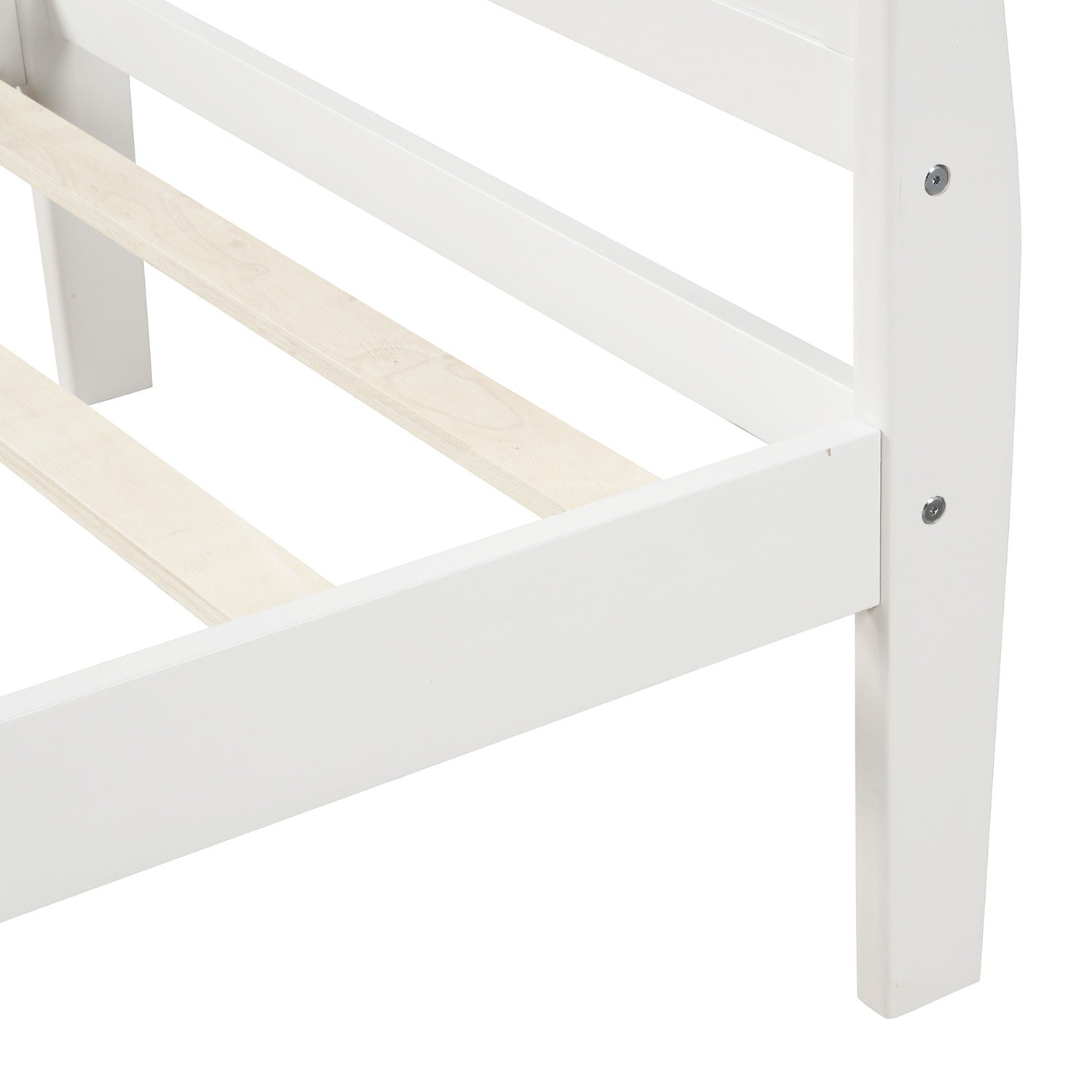 Minimalist Wood Platform Bed Twin Mattress Foundation with Headboard Footboard Solid Wood Support - Grand Goldman Shop