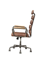 Calan Vintage Whiskey Top Grain Leather Office Chair | Premium Home Decor - Grand Goldman