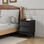 2 Set Nightstands Features Vintage-style and Bevel Design, Made of MDF, Mid Century Modern Nightstand, Night Stand for Bedroom - Grand Goldman Shop