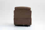 Old age electric lift chair, flat high density foam electric sofa, with heating and massage functions, can tilt to 180 degrees, 2 pocket cup holders, 2 remote controls, 4 OKIN motors - Grand Goldman Shop