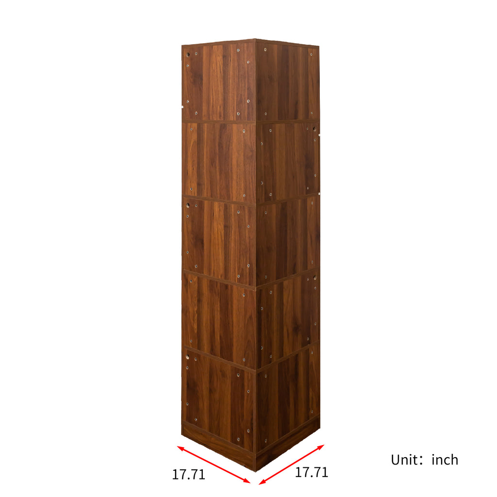 Corner Book Shelf - 5 Tier Corner Bookshelf  Bookcase with Baffle, Freestanding L Shaped Display Shelf Stand with led lights for Home Office, Living Room, Bedroom, Kitchen - Grand Goldman Shop