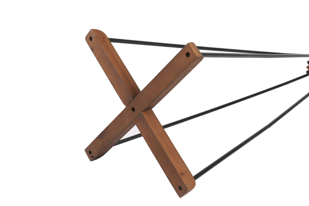 Reclaimed Wood and Metal Freestanding Coat Rack with Hooks use in bedroom, living room - Grand Goldman Shop