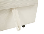 Modern Convertible Pull-out Sofa Bed with USB Ports and Pillows, Beige Corduroy, 57.48 inches - Grand Goldman Shop