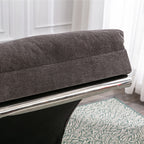 Ergonomic Linen Massage Chaise Lounge with Remote Control, Dark Gray, Electric Massage Lounger with 5 Modes - Grand Goldman Shop