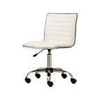 Fremo Chromel Adjustable Air Lift Office Chair, White - Grand Goldman
