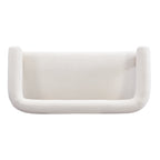 Round armrest loveseat(Beige+Natural) - Grand Goldman Shop