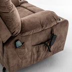 Lift Chair for Big and Tall Person with Inconvenient Legs: High Density Foam Lift Sofa with Heat and Massage, 2 Pockets, 2 Cup Holder, 2 Remote, 2 OKIN Motor - Grand Goldman Shop
