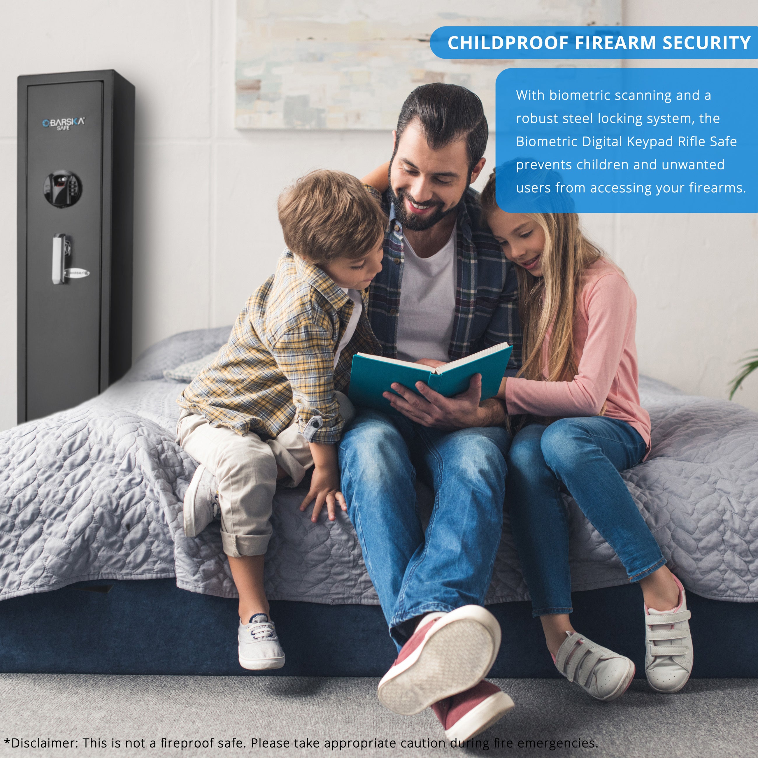 4.33 CU FT BIOMETRIC KEYPAD RIFLE SAFE - Shop Quality Furniture at Grand Goldman