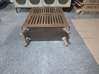 Medieval Modern Walnut Shoe Cabinet With 2 Flip Drawers And Fence Design, 23.6-Inch,MDF - Grand Goldman Shop
