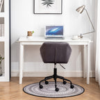 Eldon Diamond Tufted Adjustable Swivel Office Chair, Gray - Grand Goldman